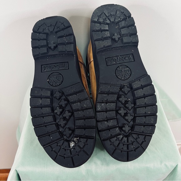 Timberland Euro Hiker Boots - Men's Wheat Tan Leather & Canvas Size 8 - Picture 7 of 9